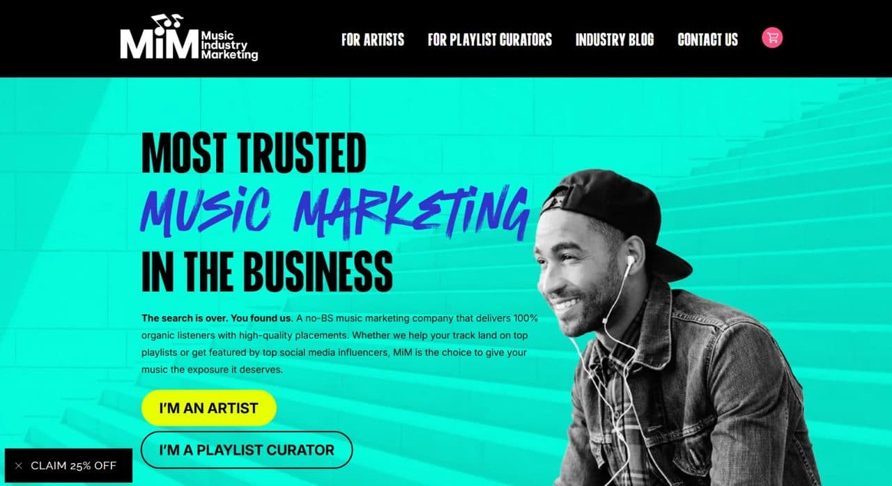 Music Industry Marketing — website by Vishali Sharma